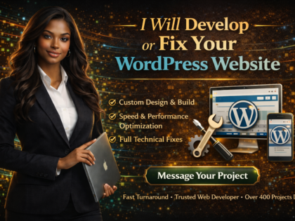 I Will Develop or Fix Your WordPress Website top rated freelancer on zinn hub
