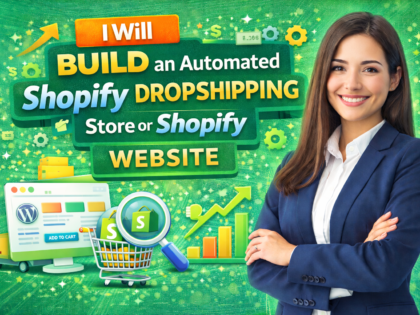 Build An Automated Shopify Dropshipping Store Or Shopify Website