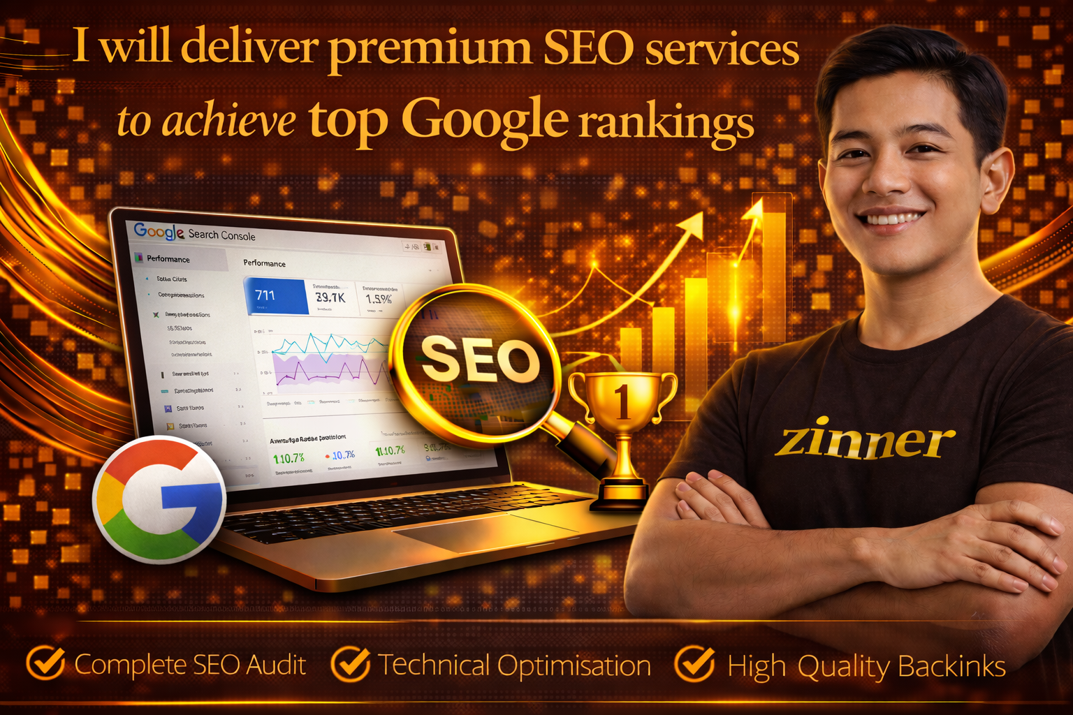 I Will Deliver Premium Seo Services To Achieve Top Google Rankings 1 Premium Seo Services To Achieve Top Google Rankings From Zinn Digital