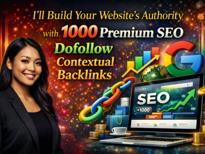 Build Your Website's Authority with 1000 Premium SEO Dofollow Contextual Backlinks