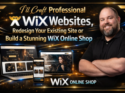 I'Ll Craft Professional Wix Websites, Redesign Your Existing Site Or Build A Stunning Wix Online Shop