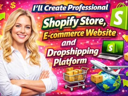 I'll Create Professional Shopify Store, E-commerce Website and Dropshipping Platform