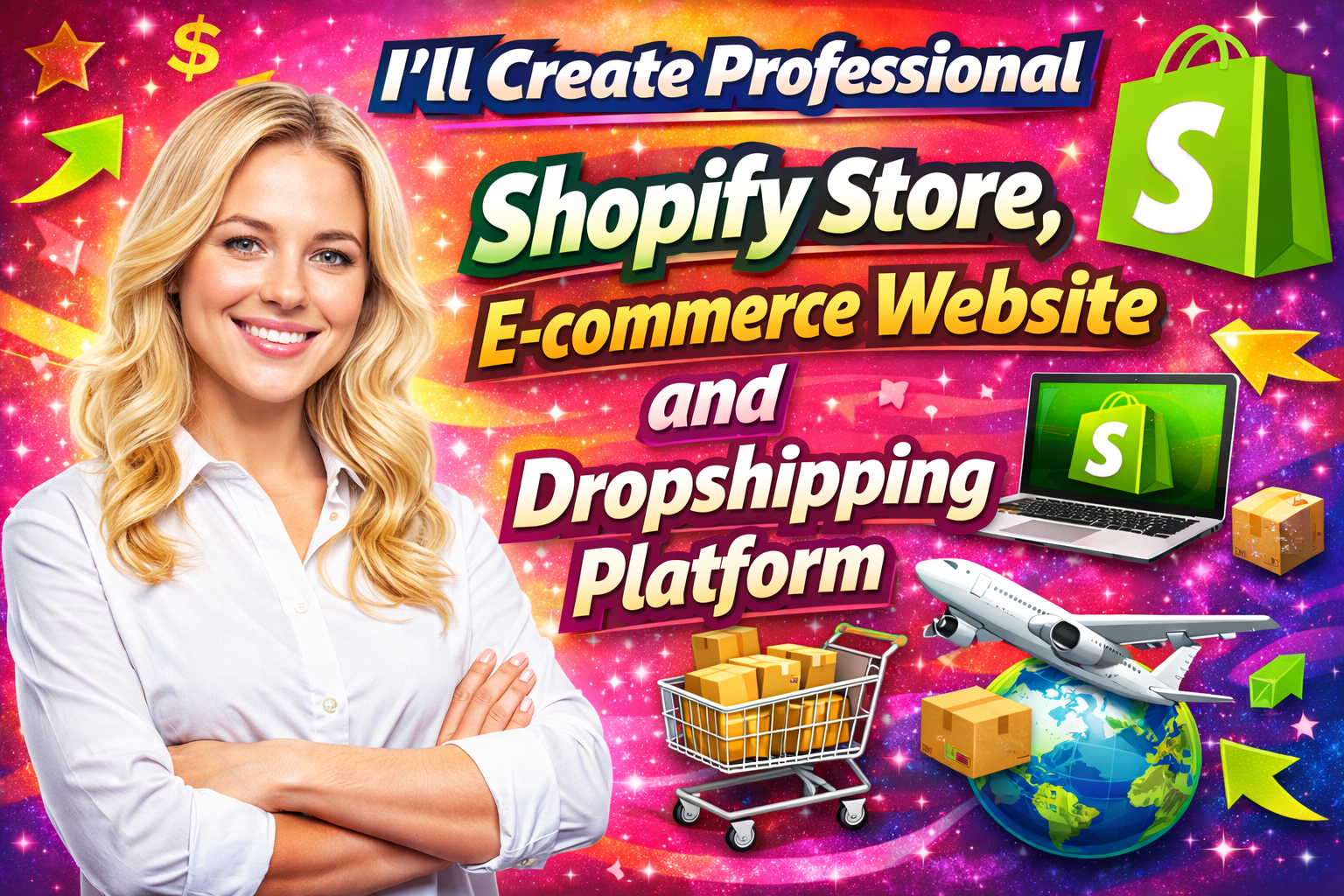 I'Ll Create Professional Shopify Store, E-Commerce Website And Dropshipping Platform 1 I'Ll Create Professional Shopify Store, E-Commerce Website And Dropshipping Platform