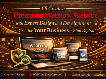Saya Akan Membuat Situs Web Webflow Premium dengan Desain dan Pengembangan Ahli untuk Bisnis Anda - Zinn Digital