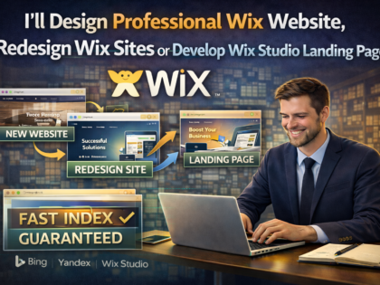 I'll Design Professional Wix Website, Redesign Wix Sites or Develop Wix Studio Landing Pages