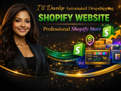 I'Ll Develop Automated Dropshipping Shopify Website, Professional Shopify Store