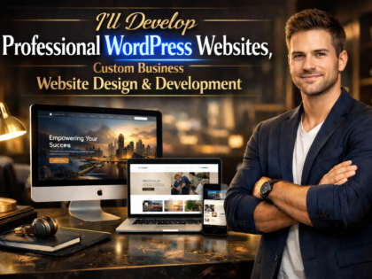 I'll Develop Professional WordPress Websites, Custom Business Website Design & Development