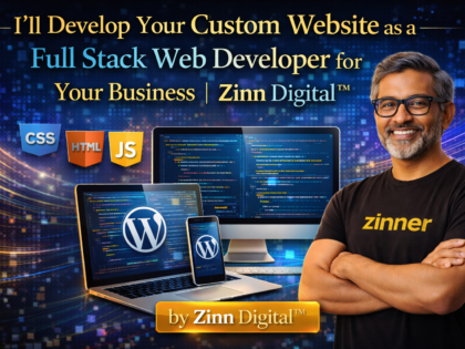 I'll Develop Your Custom Website as a Full Stack Web Developer for Your Business | Zinn Digital™