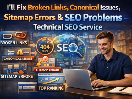 I'll Fix Broken Links, Canonical Issues, Sitemap Errors & SEO Problems - Technical SEO Service