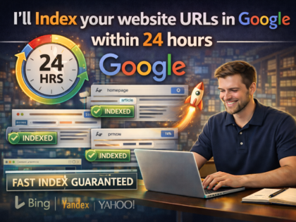 I'll Index your website URLs in Google within 24 hours
