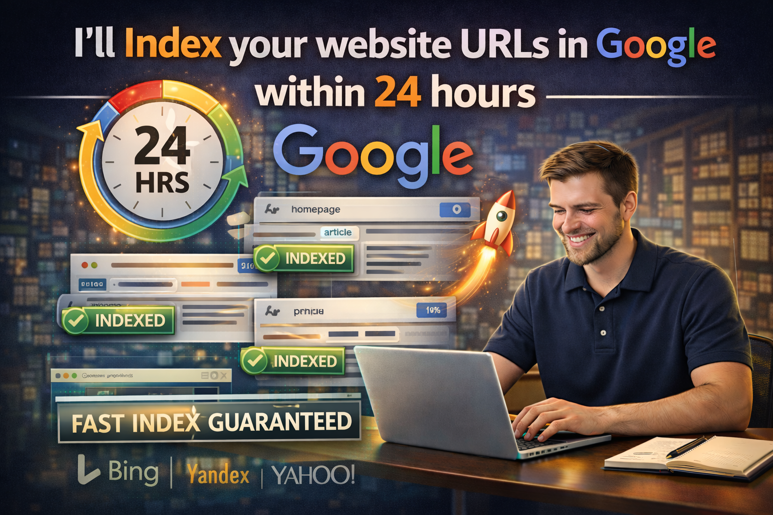 I'Ll Index Your Website Urls In Google Within 24 Hours 1 I'Ll Index Your Website Urls In Google Within 24 Hours