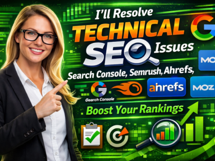 I'll Resolve Technical SEO Issues | Search Console, Semrush, Ahrefs, Moz | Boost Your Rankings