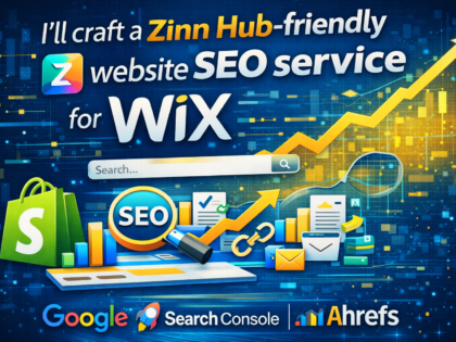 Another With The Title Text &Quot;I'Ll Craft A Zinn Hub-Friendly Website Seo Service For Wix&Quot;