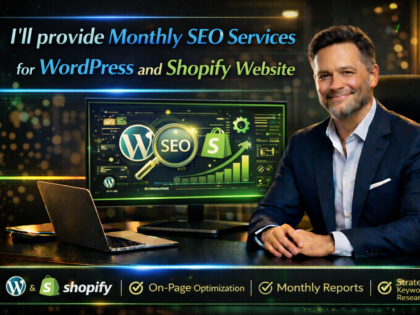 I'Ll Provide Monthly Seo Services For Wordpress And Shopify Website