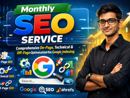 Monthly SEO Service - Comprehensive On-Page, Technical & Off-Page Optimisation for Google Indexing