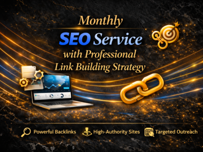 Monthly SEO Service with Professional Link Building Strategy