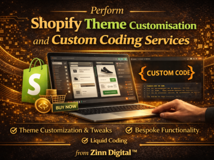 Perform Shopify Theme Customisation And Custom Coding Services Zinn Hub