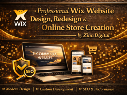 Professional Wix Website Design, Redesign & Online Store Creation | Zinn Digital™
