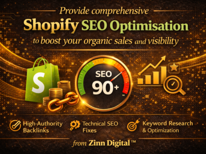 Provide comprehensive Shopify SEO optimisation to boost your organic sales and visibility