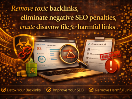 Remove toxic backlinks, eliminate negative SEO penalties, create disavow file for harmful links service by zinn digital