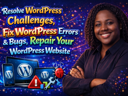I Will Resolve WordPress Challenges, Fix WordPress Errors & Bugs, Repair Your WordPress Website zinn hub freelancer advert