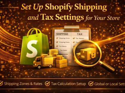 Set Up Shopify Shipping And Tax Settings For Your Store By Zinn Digital