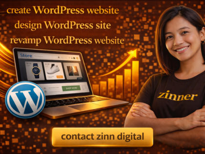 create WordPress website, design WordPress site, revamp WordPress website by zinn digital