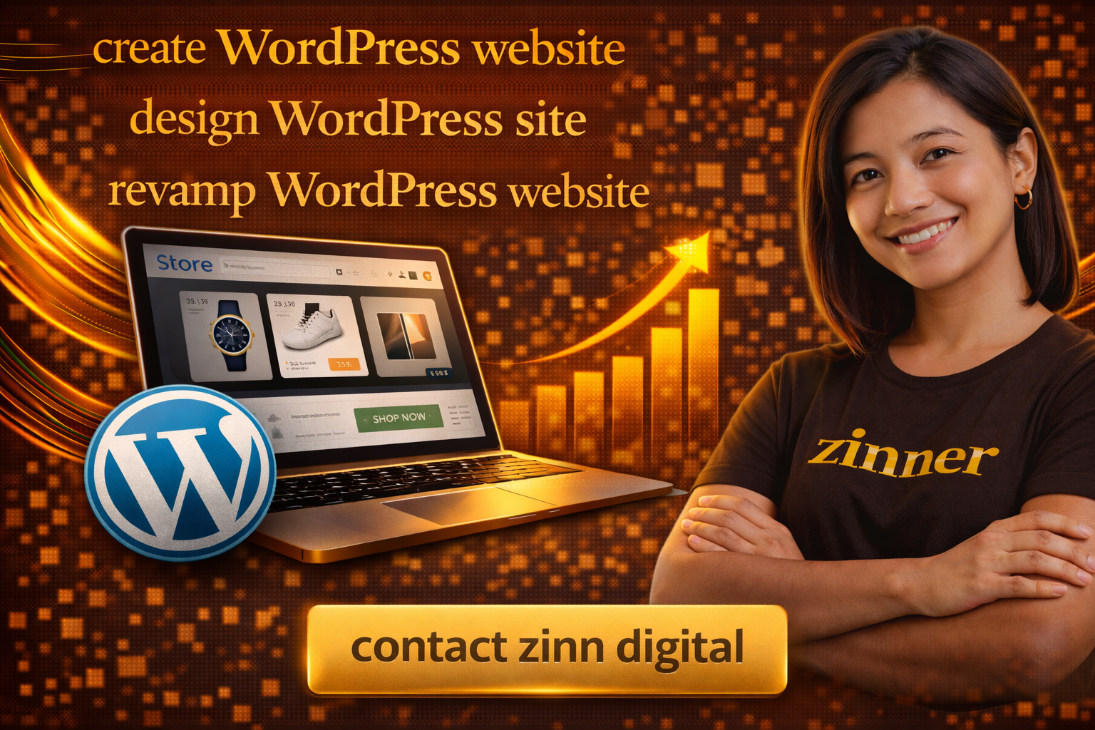 Create Wordpress Website, Design Wordpress Site, Revamp Wordpress Website 1 Create Wordpress Website, Design Wordpress Site, Revamp Wordpress Website By Zinn Digital