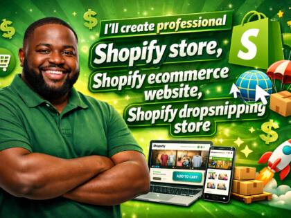 I'Ll Create Professional Shopify Store, Shopify Ecommerce Website, Shopify Dropshipping Store Zin Hub Gig