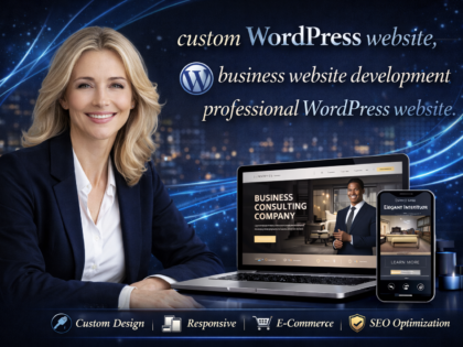 custom WordPress website, business website development, professional WordPress website