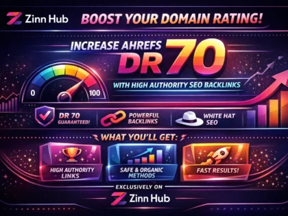 increase ahrefs domain rating dr 70 using high authority SEO backlinks