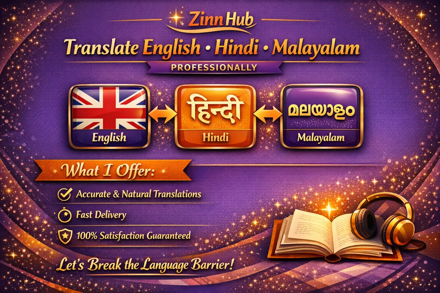 Translate English Hindi Malayalam Professionally 1 Translate English Hindi Malayalam Professionally