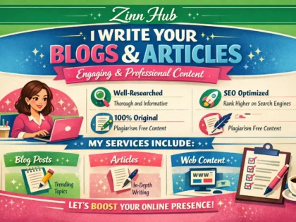 write your blogs and articles