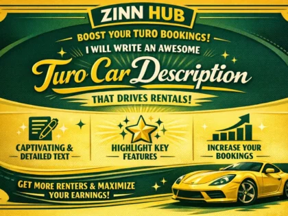 Write An Awesome Turo Car Description To Boost Bookings