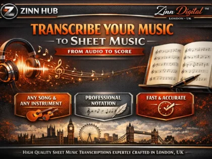Transcribe any music you want from audio to musical score