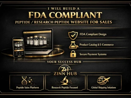 Build Fda Compliant Peptide Or Research Peptide Website For Sales