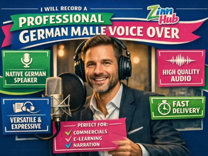 record a professional german male voice over