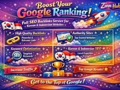 do full SEO backlinks service for top google ranking for korean and indonesia