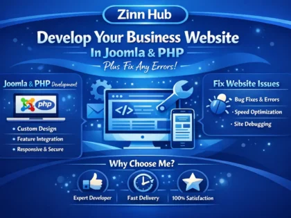 Develop Your Business Website In Joomla