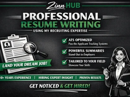 write a professional resume using my successful recruiting experience