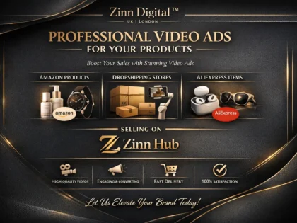 create a video ad for your amazon product, dropshipping, aliexpress video ad