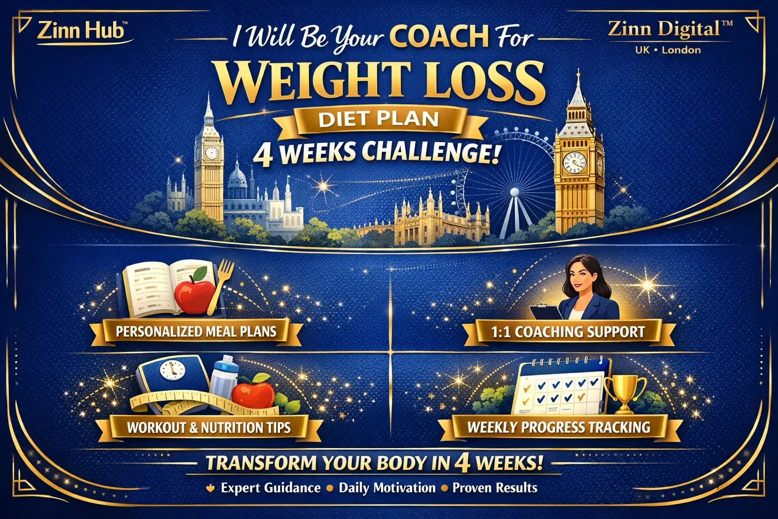 Be Your Coach For Weight Loss Diet Plan 4 Weeks Challenge 1 Be Your Coach For Weight Loss Diet Plan 4 Weeks Challenge