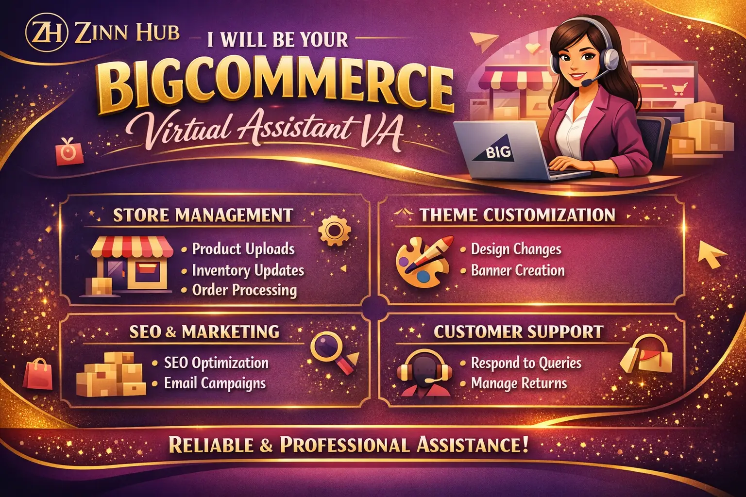 Be Your Bigcommerce Assistant Virtual Assistant Va 1 Be Your Bigcommerce Assistant Virtual Assistant Va