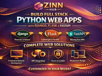 build full stack python web apps using django