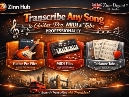 Transcribe Any Song To Guitar Pro