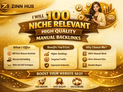 do 100 niche relevant high quality manual backlinks