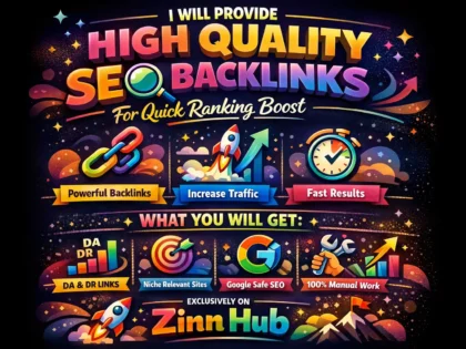 provide high quality SEO backlinks for quick ranking boost
