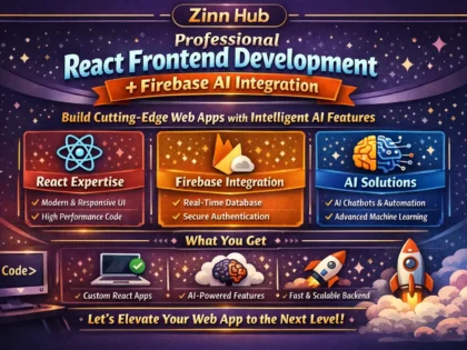 Professional React Frontend Development with Firebase & AI Integration