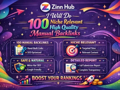 do 100 niche relevant high quality manual backlinks