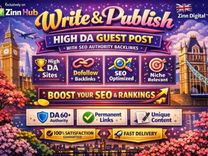 Write and Publish High DA Guest Post with SEO Dofollow Authority Backlinks